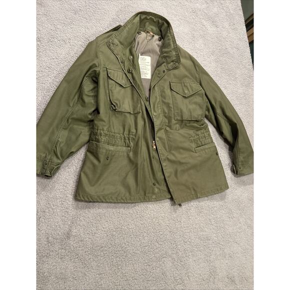 Vtg US Military Field Coat Jacket Mediun Regular Cold Weather Prestige Mfg.
